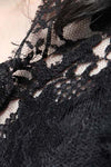 marc le bihan black lace top 28407